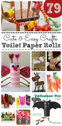 crafts and easy crafts to make toilet paper rolls for halloween or any time of the year