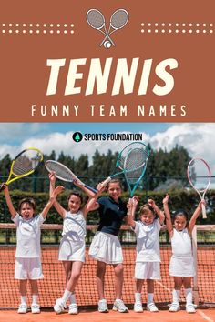 Want a name that's as funny as your team's antics? Check out this list of the funniest tennis team names around! Find a name that's sure to make your opponents laugh (and maybe even lose their focus). 🎾😂 #tennis #tennisteamnames #funnynames #jokenames #teamhumor Club Name, Tennis Funny, Tennis Club