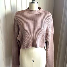 Mocha Cropped Sweater Top With Dropped Sleeves Mabel Sweaters, Mabel Sweater, Crop Sweater, Cropped Sweater, Mocha, Sweater Top, Sweaters For Women, Turtle Neck, Women Shopping