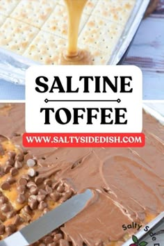 saltine toffee is an easy dessert recipe that's ready in minutes