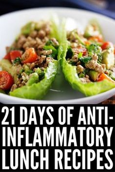 21 Day Anti Inflammatory Diet for Beginners | Looking for an anti-inflammatory meal plan to help boost your immune system and keep your autoimmune disease under control while also helping you to lose weight? We’ve put together a 21-day meal plan for beginners, complete with breakfast, lunch, dinner, and snack recipes you’ll love. #weightloss #cleaneating #antiinflammatory #antiinflammatorydiet #antiinflammatoryrecipes Detox Diets, 21 Day Meal Plan, Meal Plan For Beginners, Inflammation Diet, Inflammatory Diet, Diet For Beginners, Boost Your Immune System, Elimination Diet