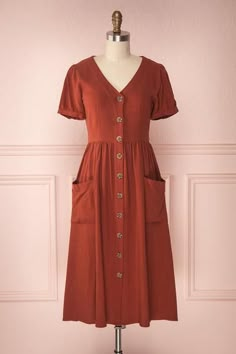 Terracotta Dress Outfit, Terracotta Outfit, Terracotta Dress, Natasha Oakley, Boutique 1861, At Noon, Dress Tops, Dress Boutique, Dress Bridesmaid