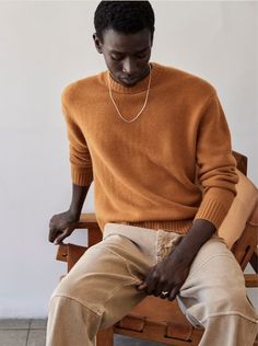 CASHMERE CREWNECK SWEATER RUST Wool Polo Sweater With Fine Knit Crew Neck, Wool Polo Sweater With Crew Neck And Fine Knit, Wool Crew Neck Polo Sweater In Fine Knit, Wool Crew Neck Polo Sweater For Work, Crew Neck Fine Knit Wool Polo Sweater, Crew Neck Cashmere Sweatshirt With Ribbed Cuffs, Fine Knit Crew Neck Polo Sweater For Work, Fine Knit Polo Sweater For Work With Crew Neck, Fine Knit Polo Sweater For Work