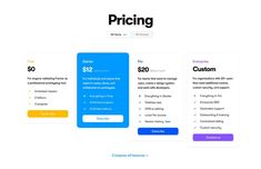 the pricing page for pricing is shown