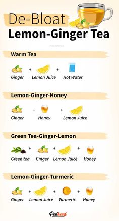 Lemon Ginger Tea, Ginger Honey Lemon, Ginger Tea Recipe, Turmeric And Honey, Best Herbal Tea, Baking Powder Uses, Baking Soda Beauty Uses