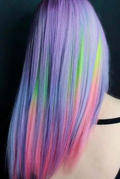 Hair Color 2017, Unicorn Hair Color, Cotton Candy Hair, Creative Hair Color, Candy Hair, Multicolored Hair