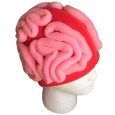 Foam Party Hats Brain Hat - Anatomy Party Hat - Doctor Party Hat - Medical Student Gift - Nursery Deco Hat - Brain Hat for Adults and Kids Fitted Red Halloween Hat, Red Fun Cap Costume Hats And Headpieces, Red Fun Cap Costume Hat, Fun Red Costume Cap, Fun Halloween Costume Accessories Cap, Fun Pink Halloween Costume Hats And Headpieces, Red Novelty Hats For Halloween, Novelty Fitted Hat For Costume Party, Fitted Novelty Costume Hat