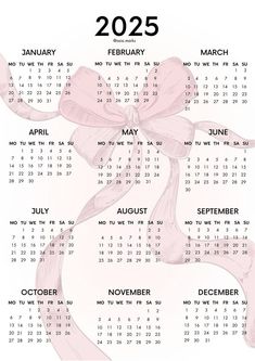 a calendar with a pink bow on it