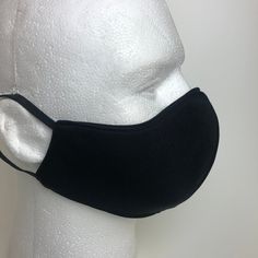 New Handmade In The Usa Men's Xl Face Mask Double Layered + Nose Guard With Ear Loops Poly Cotton Blend For Durability, Machine Washable Wrinkle Free Quality Fabric Only. #Facemask #Mensmask #Masks Mask Man, Face Mask Men, Black Face Mask, Gold Ear Cuff, Black Mask, Leather Chokers, Cloth Face Mask, Adjustable Necklace, Silver Rhinestone