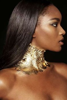 Damaris Lewis, The Blacker The Berry, 인물 사진, Black Is Beautiful, Gold Leaf, Lip Colors, African American, Beautiful People