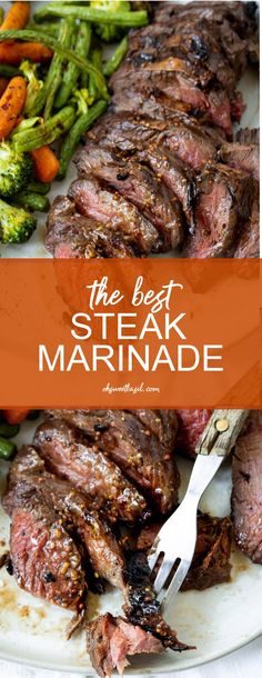 the best steak marinade with broccoli and carrots