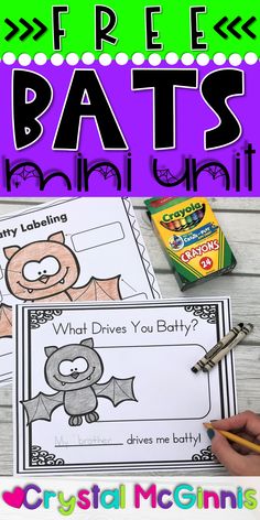 free bat themed printables for kids to use with their own coloring books and other activities