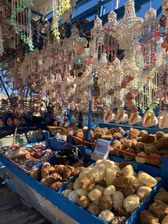 a boat filled with lots of different types of food