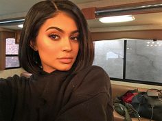 Kylie Snap, Kylie Jenner Tyga, Maquillage Kylie Jenner, Kylie Jenner Snapchat, Lob Hair, Looks Kylie Jenner, Kyle Jenner, Kylie J