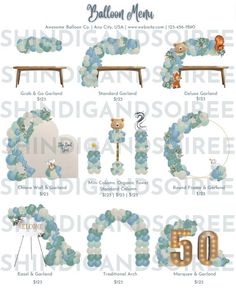 a bunch of items that are in the shape of letters and numbers for children's room