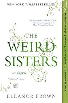 the weird sisters book cover with green and white swirls on it's front