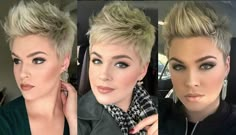 Faux Hawk Pixie, Faux Hairstyles, Bridal Hairstyles With Braids, Super Short Hair, Haircut Inspiration, Sassy Hair, Faux Hawk, Funky Hairstyles, Back To School Hairstyles