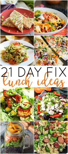 21 day fix lunch ideas that are easy to make and delicious for the whole family