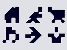 four different type of arrows with one arrow pointing to the left and another pointing up