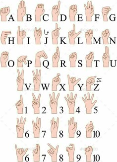 Asl Letters, Sign Language Letters, Simple Sign Language, Sign Language Art, Asl Sign Language Words, Sign Language Chart, Sign Language Phrases, Tag Alphabet, Alphabet Signs