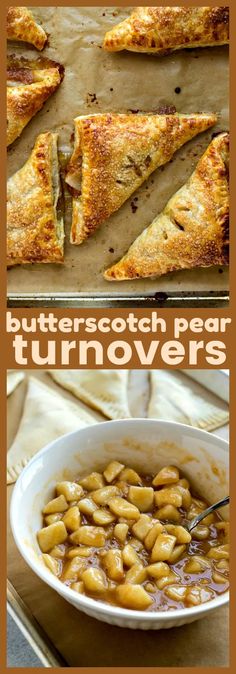 butterscotch pear turnoverers with text overlay