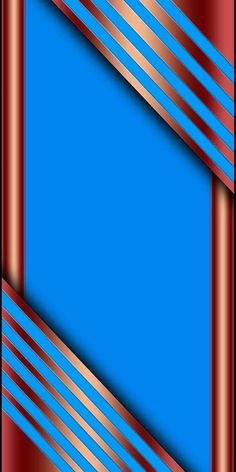 an abstract blue and red background with gold lines in the center, as well as a rectangle shape