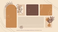 an assortment of different shapes and sizes of items on a beige background with text that reads,