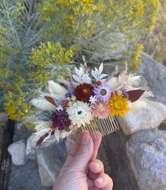 1 Boho style dried floral hair comb. dried flowers on a gold toned hair comb. Perfect for any special occasion. Comfortable to wear. Weddings, Birthdays, Prom or any special event. Please message us if you have any questions. We package all orders with care for shipping. We have over 40 years of floral design experience Gold Toned Hair, Dried Flower Hair Comb, Flowers For Hair, Toned Hair, Floral Hair Comb, Floral Hair Combs, Flower Hair Comb, Wedding Hair Pins, Tone Hair