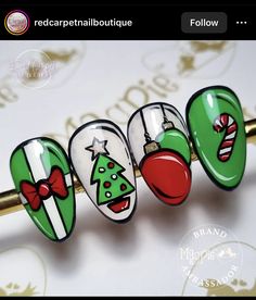 Holiday Themed Nails, Nail Art Noel, Pop Art Nails, Hard Gel Nails, New Nail Art Design, December Nails, Gel Nail Art Designs