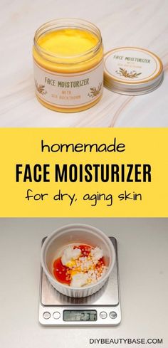 #BestAntiAgingSkinCareLine Face Moisturizer Recipe, Anti Aging Face Cream Diy, Moisturizer Recipe, Face Cream For Dry Skin, Homemade Face Moisturizer