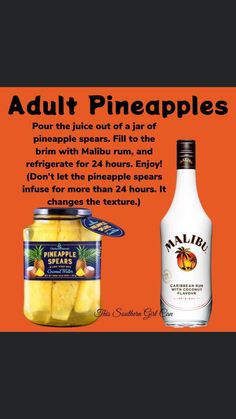 an advertisement with pineapples and a bottle of fruit juice on the bottom right