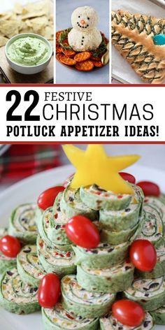 Make-ahead Christmas appetizers! Simple recipes with seasonal flavors for stress-free parties. Christmas Brunch Menu, Potluck Appetizers, Christmas Party Treats, Christmas Potluck, Holiday Treats Christmas, Fast Snack, Holiday Appetizers Easy, Grandma Cooking, Festive Appetizers