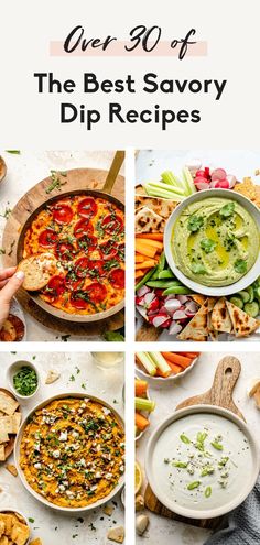 the best savory dip recipes for any type of appetizer or meal