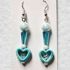 J83 Handmade Valentine's Hearts Dangle Earrings Brand New Design! This Is A Listing For A Live Show. Please Watch The Live Show For More Information. Blue Heart Charm Earrings For Valentine's Day, Blue Heart-shaped Earrings For Valentine's Day, Blue Heart-shaped Earrings With Ear Wire, Blue Heart Charm Drop Earrings, Nickel-free Blue Heart Earrings, Handmade Blue Heart Drop Earrings, Handmade Blue Heart Dangle Earrings, Blue Handmade Heart Dangle Earrings, Blue Handmade Heart Drop Earrings