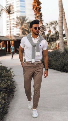 White Polo Shirt Outfit, Polo Shirt Outfits, Mens Business Casual Outfits, Mens Summer Outfits, Mens Casual Outfits Summer, Stylish Men Casual, Mens Casual Dress Outfits, White Polo Shirt, Smart Casual Outfit