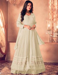 🍄 Embrace elegance and style with our Mushroom Pant Style Anarkali! ✨💃 https://www.arabicattire.com/products/mushroom-pant-style-anarkali-semi-stitched-heavy-designer-salwar-kameez-ie-1661-122_h #SophisticatedCharm #MushroomMagic #PantStyleAnarkali #IE1661Collection #ArabicAttire #FashionForward #StylishSeason 🌟👖💫 Anarkali Lehenga Gowns, Plain Lehenga, Kurti Style, White Lehenga, Anarkali Lehenga, Georgette Lehenga, Kameez Designs, Lehenga Suit, Lehenga Style