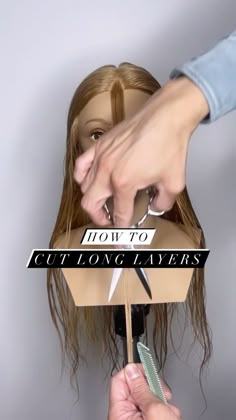 Extensions Haircut Long Layered, Vertical Layers Haircut, How To Layer Long Hair Diy, Easy To Maintain Haircut Long Hair, Long Layered Hair Tutorial Haircuts, Adding Layers To Long Hair, Easy Long Layer Haircut, Secret Layers Haircut, Diy Haircut Long Layers