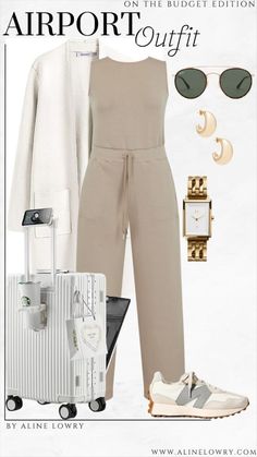 Travel Day Outfit Airport Summer, Comfy Airplane Outfit, Airplane Travel Outfit Ideas, Casual Travel Outfit, Travel Outfits For Women, Chic Travel Outfit, Comfy Travel Outfit, Airplane Outfits, Comfy Travel