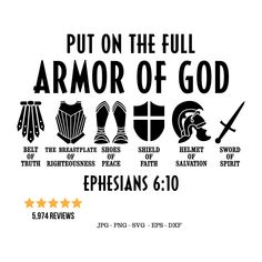 the words put on the full armor of god