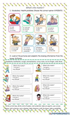 the worksheet for children's english and spanish language workbook, which includes pictures