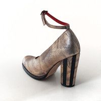 Gold Heels, Stitching Leather, Ankle Strap Heels, Strap Heels, Beautiful Hand, Hand Stitched