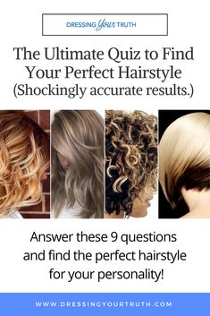 How to find the perfect hairstyle in 9 questions! It's that easy! Dark Bob, Hair Quiz, Perfect Hairstyle, Head Style, Best Hairstyle, Bob With Bangs