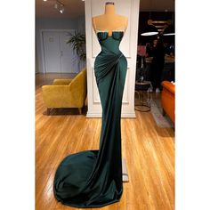 Mermaid Dark, Green Mermaid Prom Dress, Dark Green Prom Dress, Green Spaghetti, Stylish Gown, Prom Dresses Long Mermaid, Mermaid Prom Dress, Spaghetti Strap Prom Dress, Green Mermaid