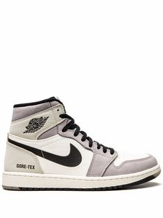 White/grey leather Air Jordan 1 Element sneakers from JORDAN featuring signature Air Jordan Wings logo, signature Swoosh logo detail, contrasting panel detail, round toe, front lace-up fastening, ankle-length, branded insole and rubber sole. These styles are supplied by a premium sneaker marketplace. Stocking only the most sought-after footwear, they source and curate some of the most hard to find sneakers from around the world.. | Jordan Element sneakers Jordan Tenis, Jordan Wings, Waterproof Sneakers, Jordan Air, Wings Logo, Swoosh Logo, Air Jordan 1, Grey Leather, Nike Air Force Sneaker