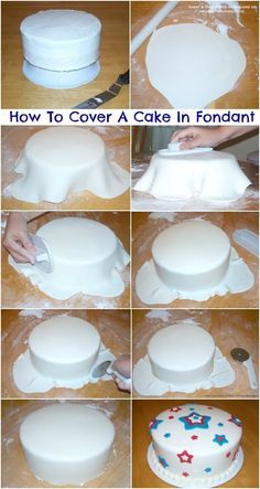 how to cover a cake in fondant - step by step instructions on how to make it