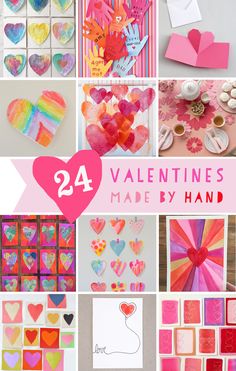 valentine's day crafts for kids to make with paper hearts and other crafting supplies