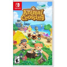 an animal crossing game on the nintendo switch, with animals and people in the background