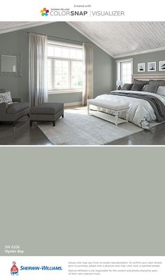 an image of a bedroom with green walls and white carpeted flooring in the room