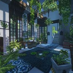 a very nice looking house with lots of plants