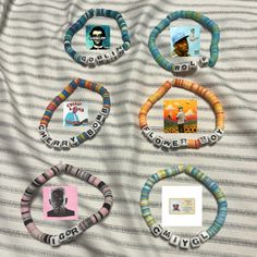 Tyler The Creator Necklace, Bracelet Ideas Tyler The Creator, Tyler The Creator Inspired Bracelets, Tyler The Creator Kandi, Clay Bead Bracelet Ideas Tyler The Creator, Meme Bracelet, Kanye West Bracelet, Call Me If You Get Lost Bracelet, Cmiygl Bracelet